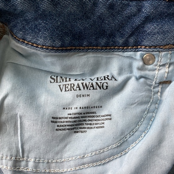 Simply Vera Vera Wang Destroyed Cuffed Denim Short - Picture 9 of 9